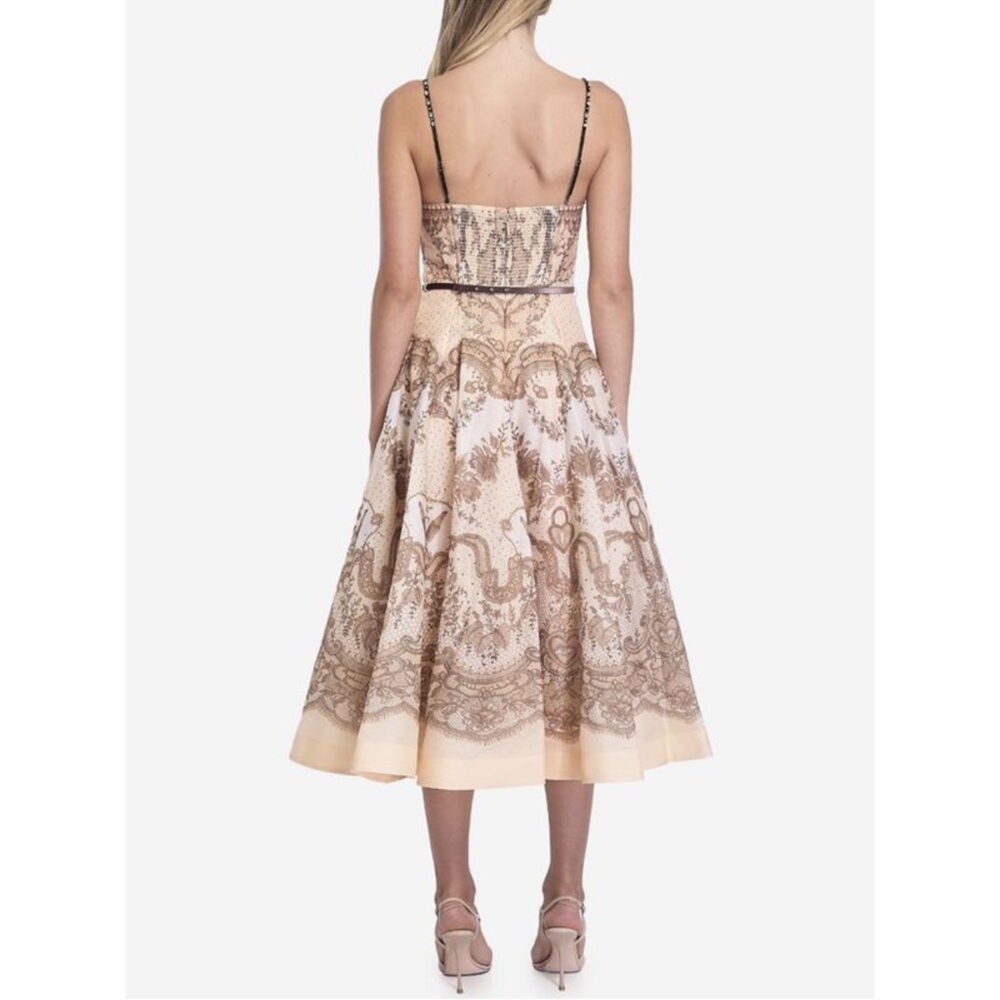 Zimmermann Crush Twist Front Midi Dress - Picture 4 of 15